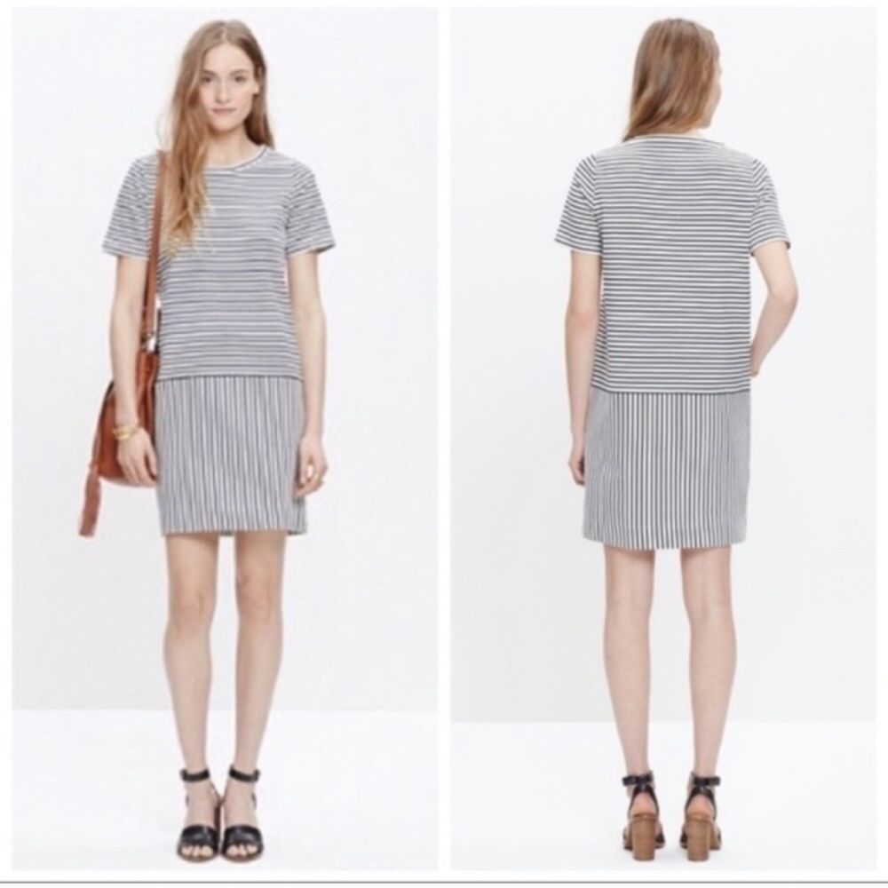 Madewell Dockside T-Shirt Striped Dress - Picture 2 of 4
